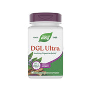 Nature's Way DGL Ultra bottle highlights GutGard licorice extract for digestive comfort.