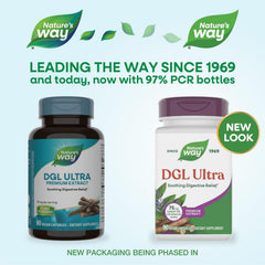 Nature's Way DGL Ultra capsules ready for daily post-meal use.