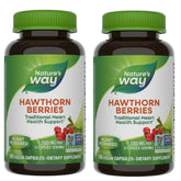 Nature's Way Hawthorn Berries bottle front for daily wellness support.