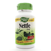 Nature's Way Nettle herb bottle close-up for daily wellness support.