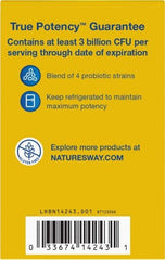 Nature's Way Primadophilus Kids chewables being chewed with cherry flavor for kids