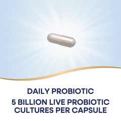 Nature's Way Primadophilus probiotic bottle stored in refrigerator preserves freshness.