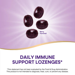 Nature's Way Sambucus lozenges Original Elderberry flavor label highlights organic sweeteners.