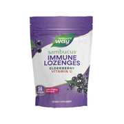 Nature's Way Sambucus lozenges bottle with wild cherry flavor for daily immune wellness.
