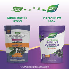 Nature's Way Sambucus Lozenges with full-spectrum elderberry extract