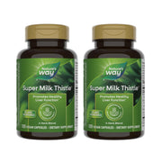 Nature's Way Super Milk Thistle bottle front highlighting liver-support blend