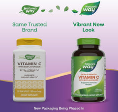 Nutrition label on Nature's Way packaging highlighting citrus bioflavonoids.