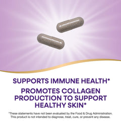 Front label of Nature's Way Vitamin C with Rose Hips showing 1,000 mg potency.