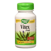 Nature's Way Vitex Fruit 400 mg bottle with capsules, daily wellness