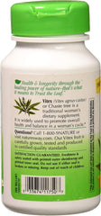 Nature's Way Vitex Fruit 400 mg label highlights quality standards