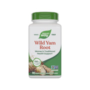 Nature's Way Wild Yam Root bottle with label closeup for traditional health support