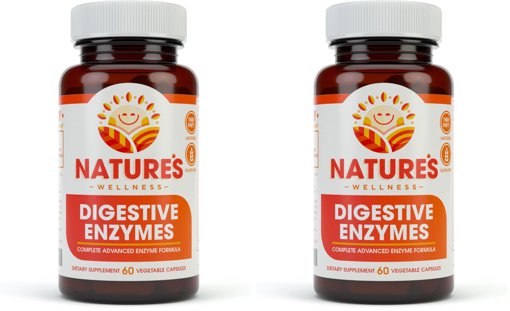 Natures Wellness Digestive Enzymes Complete bottle supports digestion and nutrient absorption.