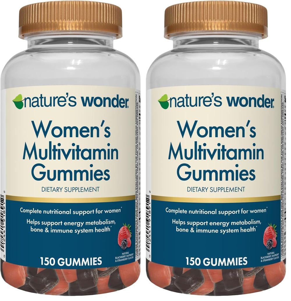 Nature's Wonder Women's Multivitamin Gummies bottle on the counter ready for daily use