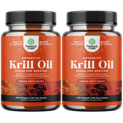 Natures Craft Antarctic Krill Oil bottle for daily omega-3 support.
