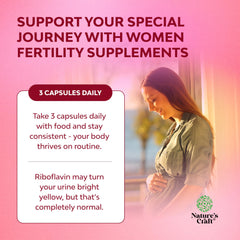 Natures Craft Fertility capsules closeup for easy daily intake