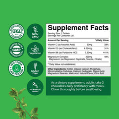 Nature's Craft magnesium chewable close-up shows smooth texture for easy chewing.