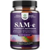 Natures Craft Pure SAM E bottle showcasing 150 mg for brain and mood support