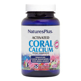 NaturesPlus Activated Coral Calcium bottle front emphasizes bone health support.