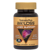 NaturesPlus AgeLoss bottle on kitchen counter for daily liver care