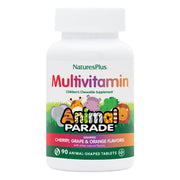 NaturesPlus Animal Parade front bottle: kid-friendly daily multivitamin.