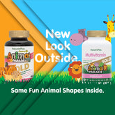NaturesPlus Animal Parade Gold animal-shaped tablets support daily kids nutrition.