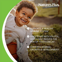 NaturesPlus Animal Parade Gold grape flavor chewables make nutrition enjoyable for children