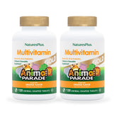 Nature'sPlus Animal Parade Gold orange chewables for kids, a tasty daily multivitamin.