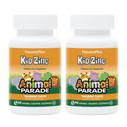 NaturesPlus Animal Parade KidZinc Tangerine Lozenges, kid-friendly zinc for daily immune support.