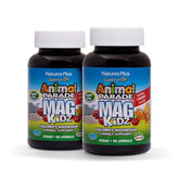 NaturesPlus Animal Parade MagKidz cherry bottle with kid-friendly chewables for growing bodies.