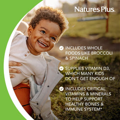 NaturesPlus Animal Parade with spirulina and vegetables supports natural energy for busy kids