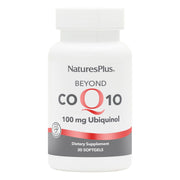 NaturesPlus Beyond CoQ10 bottle highlights high-strength ubiquinol for daily energy support.
