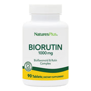 NaturesPlus Biorutin bottle front displays the 1000 mg rutin complex for daily use.