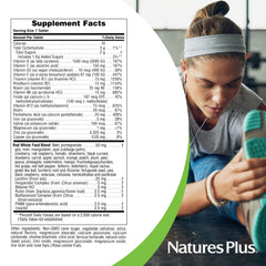 NaturesPlus chewable bottle featuring cranberry and acai nutrients for flavor and nourishment