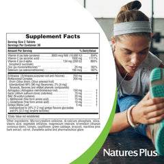 Bottle label emphasizes gluten-free and vegetarian ingredients for Commando 2000-60.