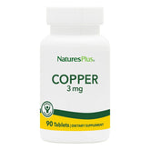 NaturesPlus Copper 3 mg bottle front for daily wellness and energy support