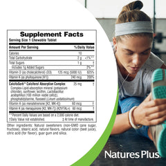 Close-up of NaturesPlus D-K Complex chewables showing texture.