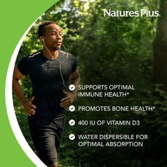 NaturesPlus D3 bone health tablet highlighted for bone wellness routines.