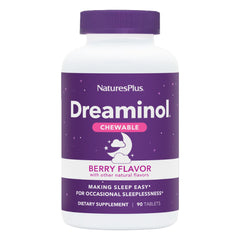 NaturesPlus Dreaminol Chewable tablet for restful sleep and gentle nighttime relaxation.