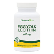 NaturesPlus Egg Yolk Lecithin bottle showing high-potency capsules for daily use