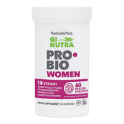NaturesPlus GI Natural Probiotic Women bottle for digestive balance.