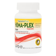 NaturesPlus Hema-Plex Iron bottle in a three-pack for convenient daily support.