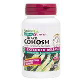 NaturesPlus Herbal Actives Black Cohosh bottle close-up for menopause support