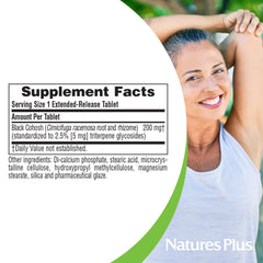 NaturesPlus Herbal Actives Black Cohosh serving dispense close-up