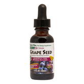 NaturesPlus Herbal Actives Grape Seed bottle shows vegan, alcohol-free drops for daily antioxidant support