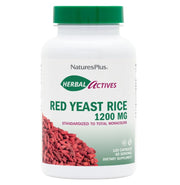 NaturesPlus Herbal Actives Red Yeast Rice bottle in a 2-pack for daily use.