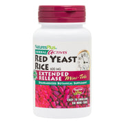 NaturesPlus Herbal Actives Red Yeast Rice bottle front for daily support.