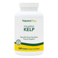 NaturesPlus Icelandic Kelp bottle front shows vegetarian formula.