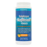 NaturesPlus KalmAssure bottle-front view with orange powder for daily relaxation