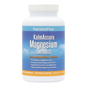 NaturesPlus KalmAssure magnesium bottle with label, signaling calm energy support.