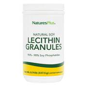 NaturesPlus Lecithin granules jar front for everyday recipe mixing.